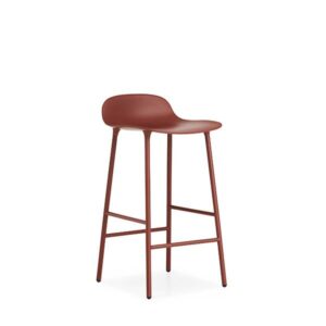 Normann Copenhagen Form barstol - Rød/stål