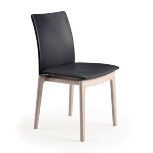 Skovby SM63 spisebordsstol - Sæbebehandlet bøg m. læder