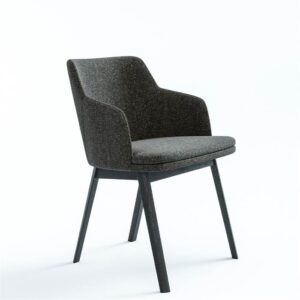 Skovby SM65 spisebordsstol med armlæn - Sæbebehandlet bøg m. stofgruppe 2